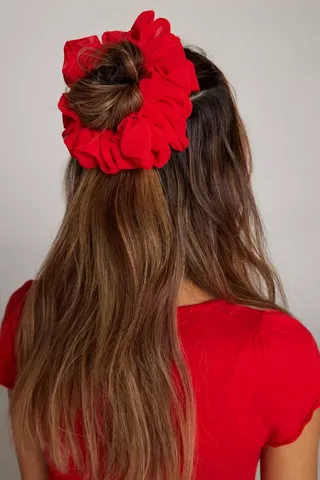 Oversized Chiffon Scrunchie