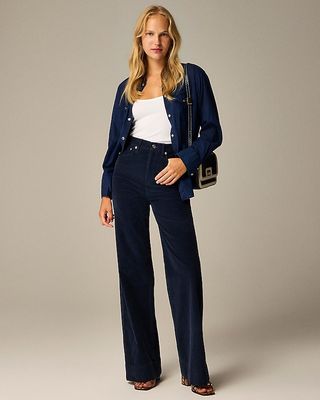 Wide-Leg Corduroy Trouser