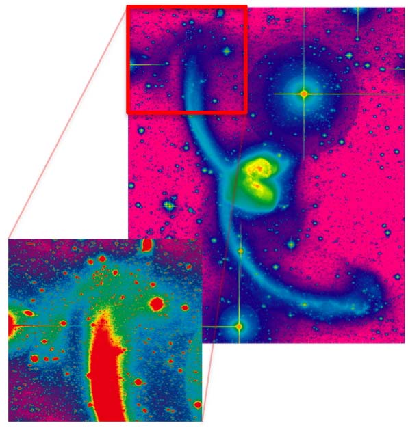 Galactic Collisions Leave Cosmic Skid Marks