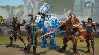 A selection of gods (playable characters) as seen in a pre-alpha screenshot of Smite 2.
