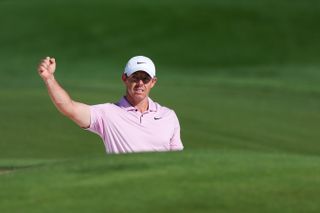 Rory McIlroy takes the acclaim after holing a bunker shot for an eagle at the Wells Fargo Championship