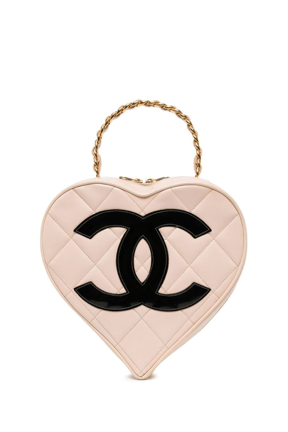 Chanel Pre-Owned 1995 diamond-quilted CC heart handbag