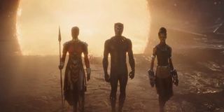 Okoye, Black Panther and Shuri in Avengers: Endgame