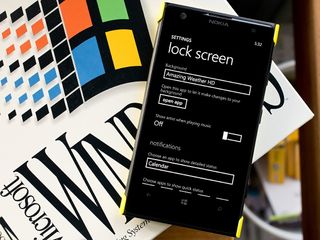 Windows Phone Lockscreen Settings