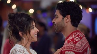 Daniella Monet and Jag Bal in Holiday Crashers.