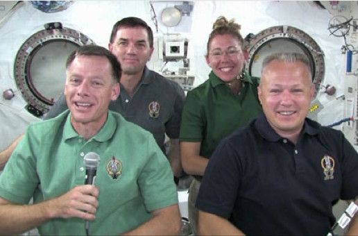 STS-135 Crew Talks to Reporters