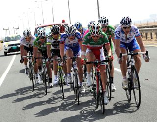 Visconti and Geslin escape, Tour of Qatar 2011, stage four