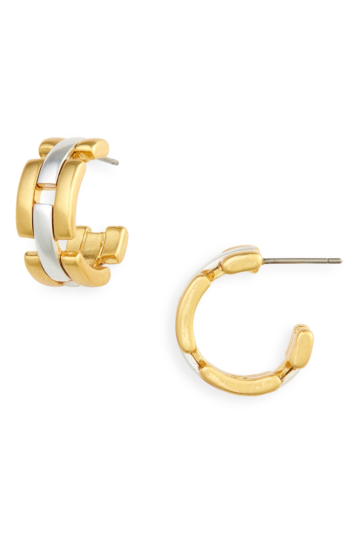 Madewell Watch Link Hoop Earrings