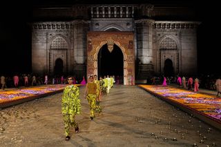 Finale of Dior show in India