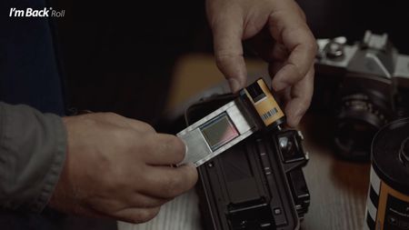 A photo of the I'm Back Roll digital camera conversion gadget