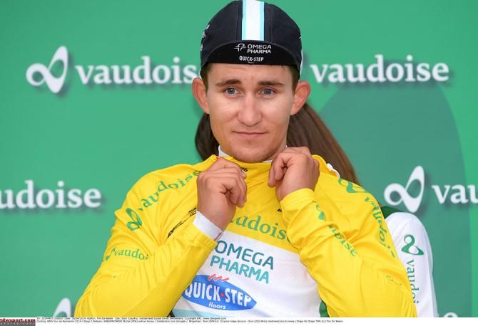 Michal Kwiatkowski (Omega Pharma-QuickStep) in yellow