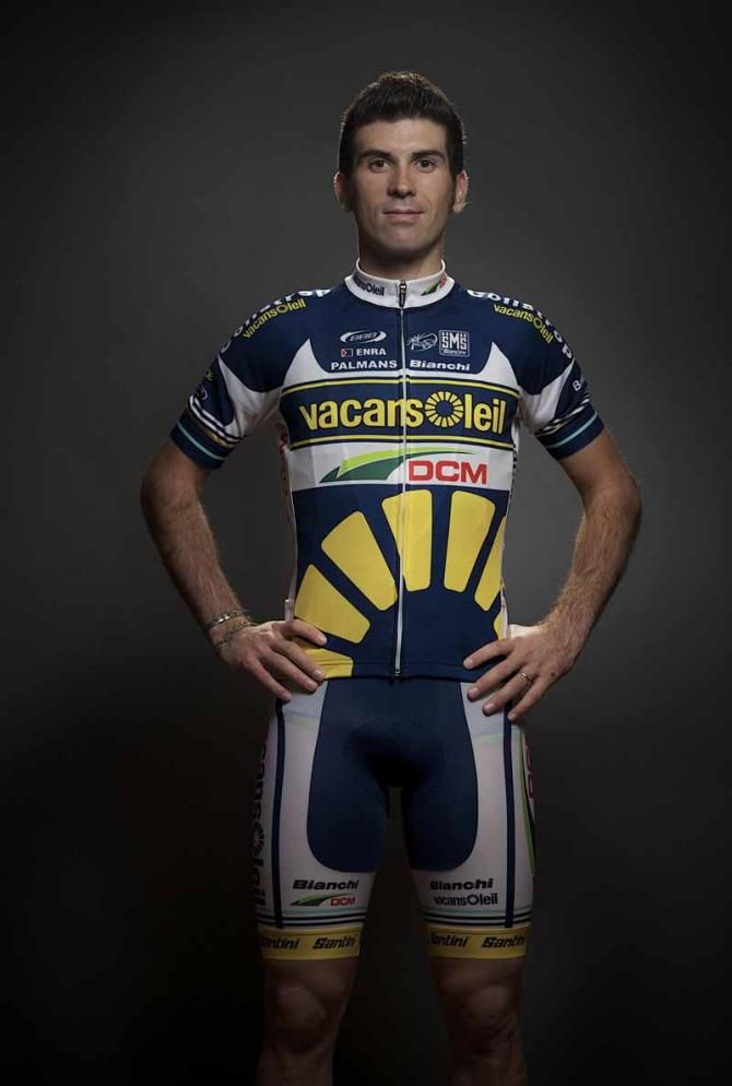 Marco Marcato shows off the 2013 Vacansoleil-DCM kit