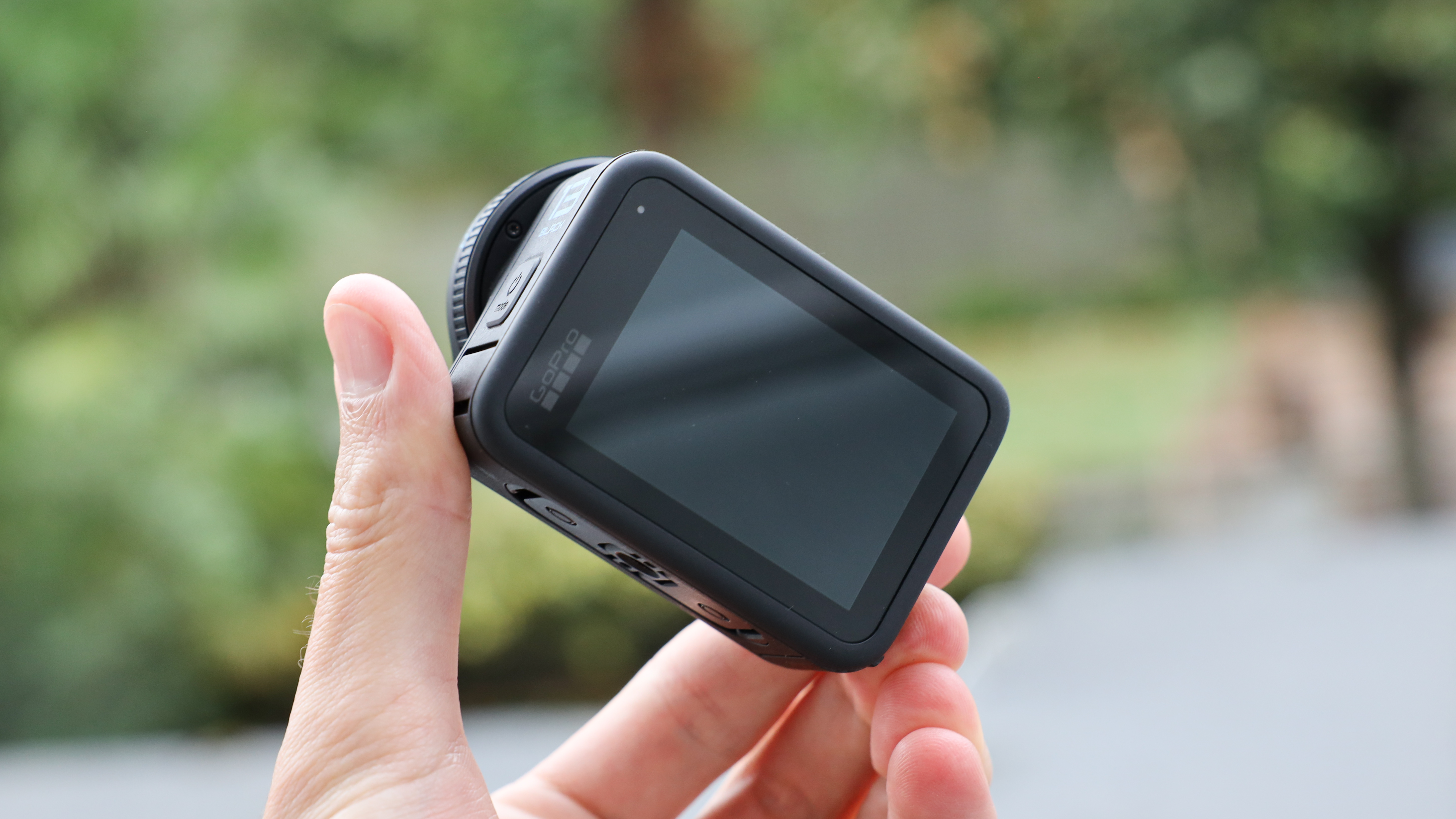 GoPro HERO13 Black action camera held in a hand