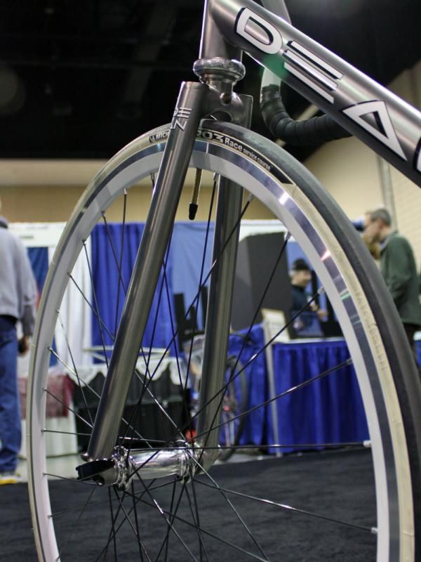The segmented titanium fork is a nice touch.