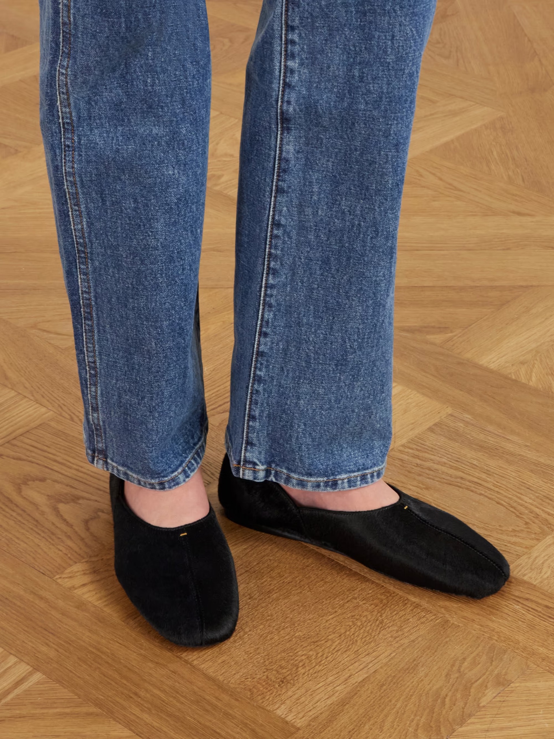 Khaite, Jane calf hair flats