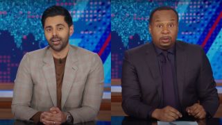 Hasan Minhaj and Roy Wood Jr. guest hosting The Daily Show on separate occasions