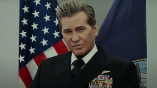 Val Kilmer in uniform in Top Gun: Maverick