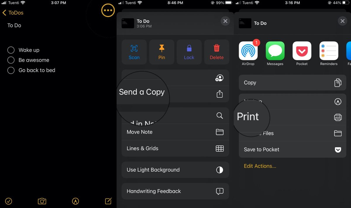 How to Share and Print Notes on iPhone and iPad | iMore