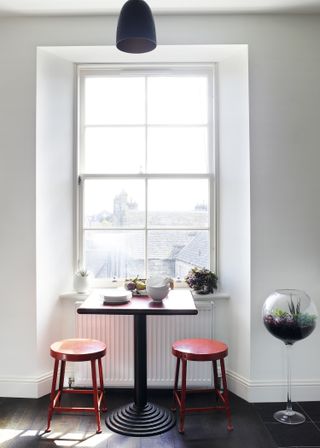 Breakfast area with views in Michelle Chian and Ross Jones' apartment