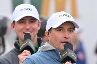 Kevin Kisner (right) and Smylie Kaufman at the WM Phoenix Open 2024