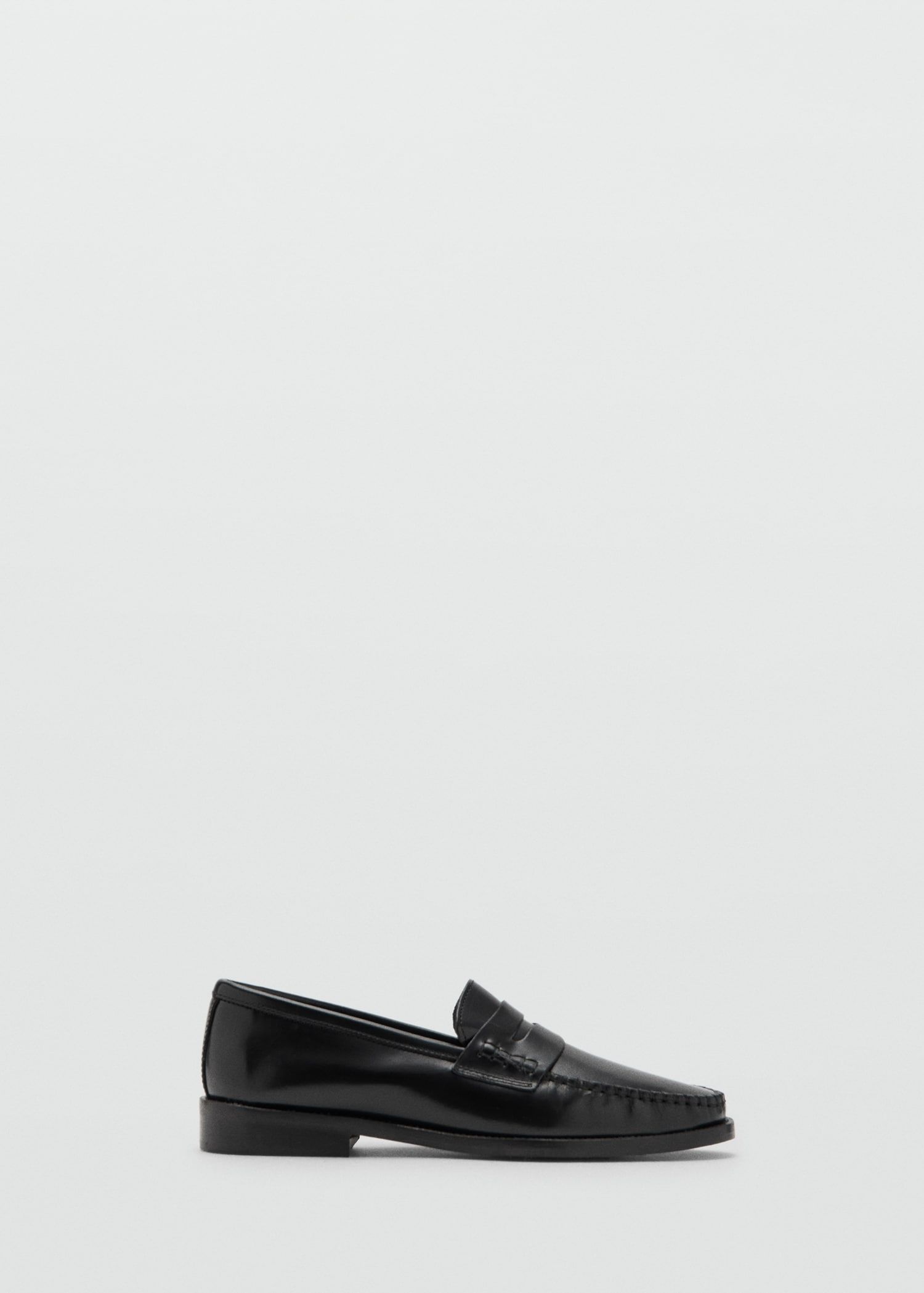 Gathered Leather Moccasin - Women | Mango United Kingdom