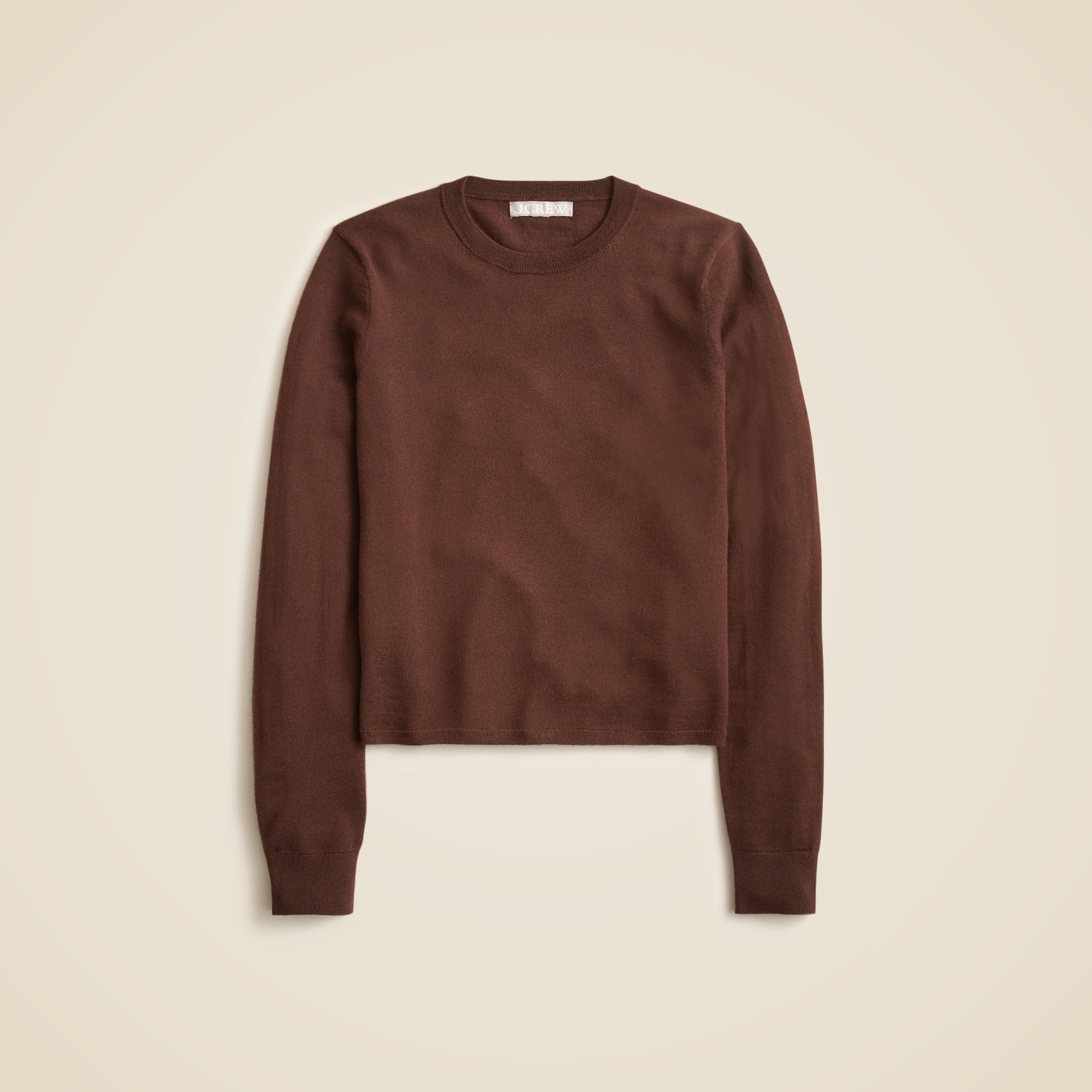 Carolyn Fitted Crewneck Sweater in Merino Wool