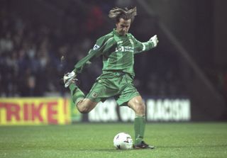 Ian Walker in action for Tottenham against Bolton in September 1997.