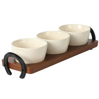 Wanda June Home 4-Piece 15-Inch Rectangular Bamboo Condiment Set by Miranda Lambert