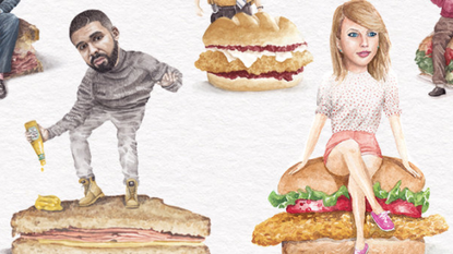 Celebs on Sandwiches