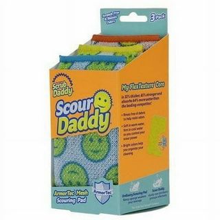 Scrub Daddy Scour Daddy Heavy Duty Scouring Sponge, Multicolor, 3 Count