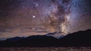 milky way in Southern Alps