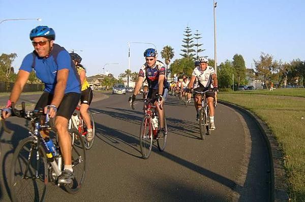 Local riders on the Port Macquarie community ride