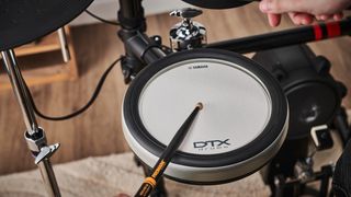 Clsoe-up of Yamaha TCS electronic drum pad