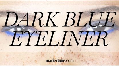 dark blue eyeliner
