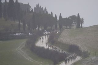 The 2018 Strade Bianche was a wet one