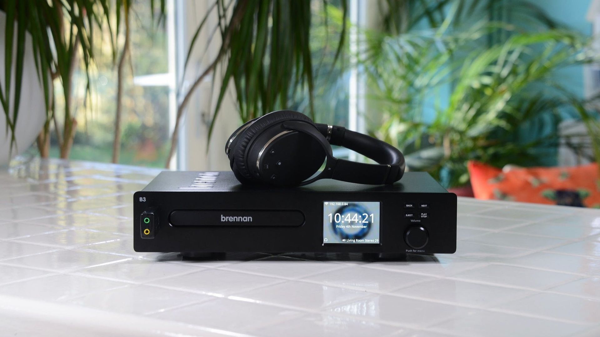 Brennan B3+ CD player in domestic setting