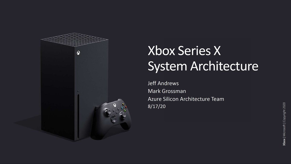 Microsoft Xbox Series X system architecture slides from Hot Chips 2020