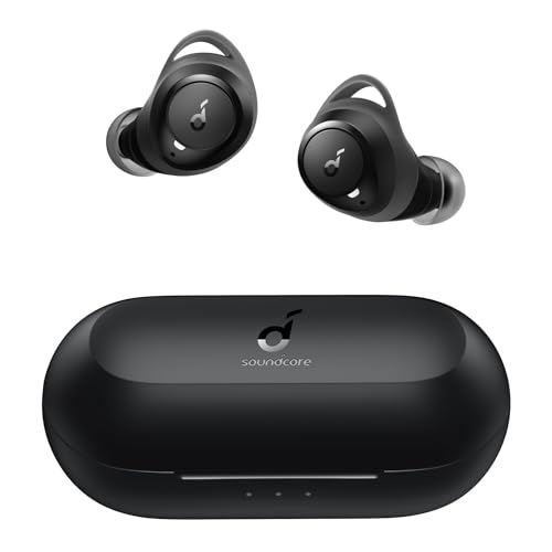 Soundcore Wireless Earbuds, A1 Bluetooth Earbuds, Powerful Customized Sound, 35h Playtime, Wireless Charging, Usb-C Fast Charge, Ipx7 Waterproof, Button Control, Commute, Sports