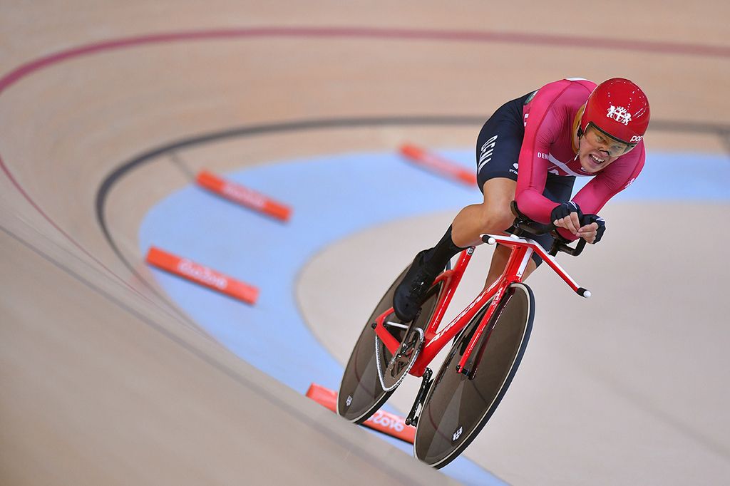 Lasse Norman Hansen (Denmark) on his way to winning the individual pursuit