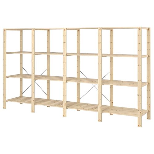 HEJNE 4 Section Shelving Unit