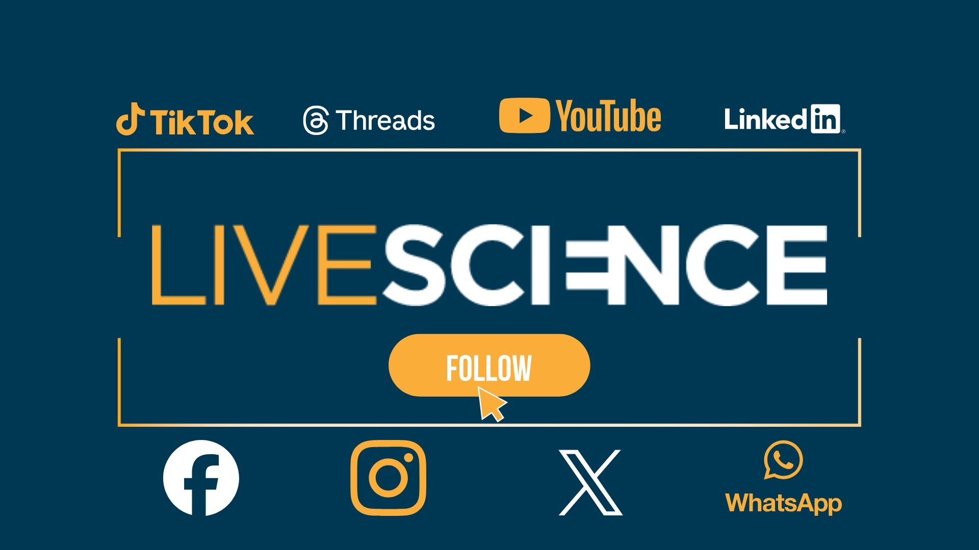 Following Live Follow Live Science on social media | Live Science