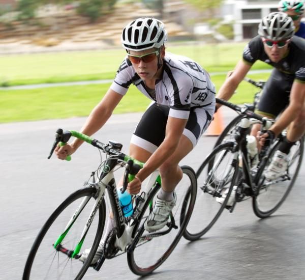Jay Dutton leads the remenants of the bunch