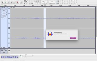 Screenshot of open-source free audio editor Audacity