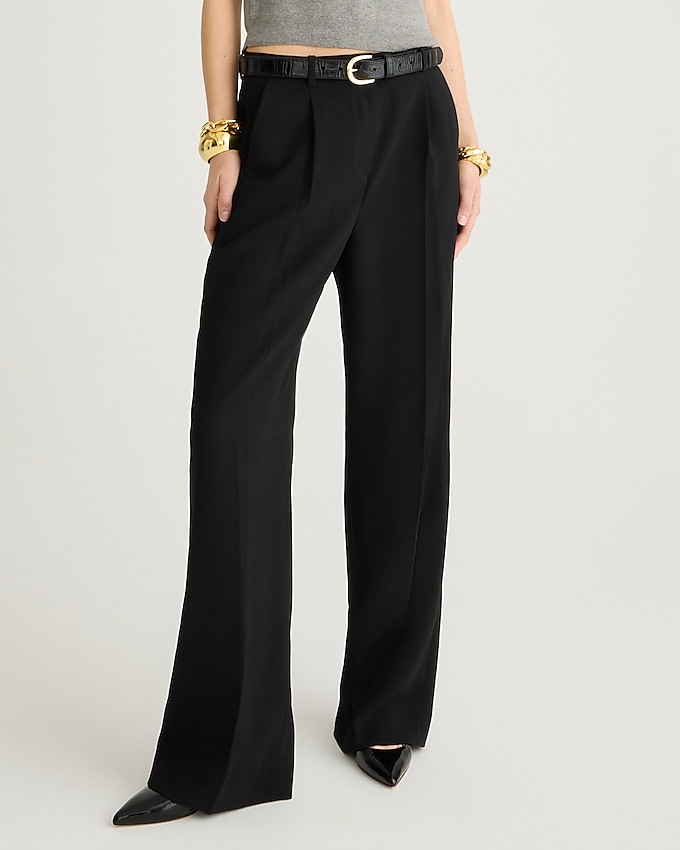 Wide-Leg Essential Pant in City Crepe