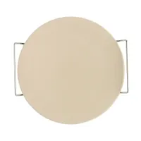 Nordic Ware Ceramic Pizza Stone with Steel Holder