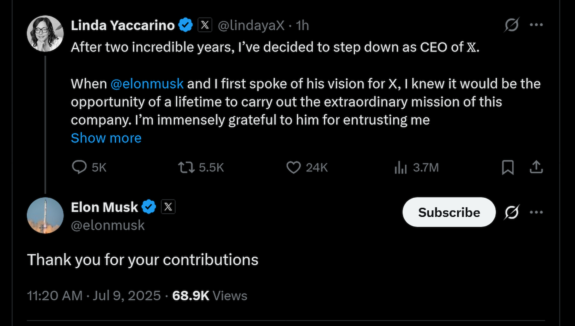 Thank you for your contributions