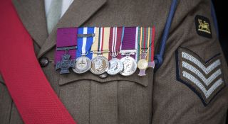 Victoria Cross recipient Johnson Beharry's medals