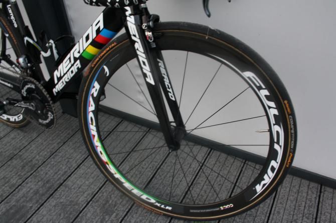 Fulcrum Racing Speed XLR front wheels with Continental Competition tyres