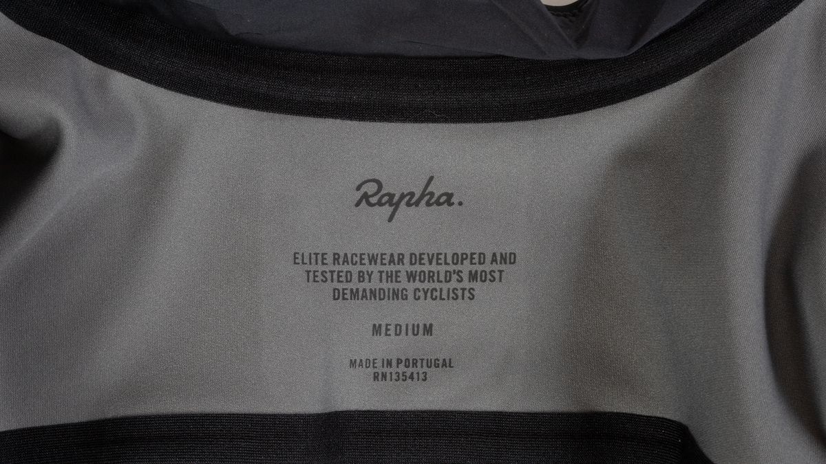 Rapha Pro Team Long Sleeve Gore-Tex Infinium Jersey size label