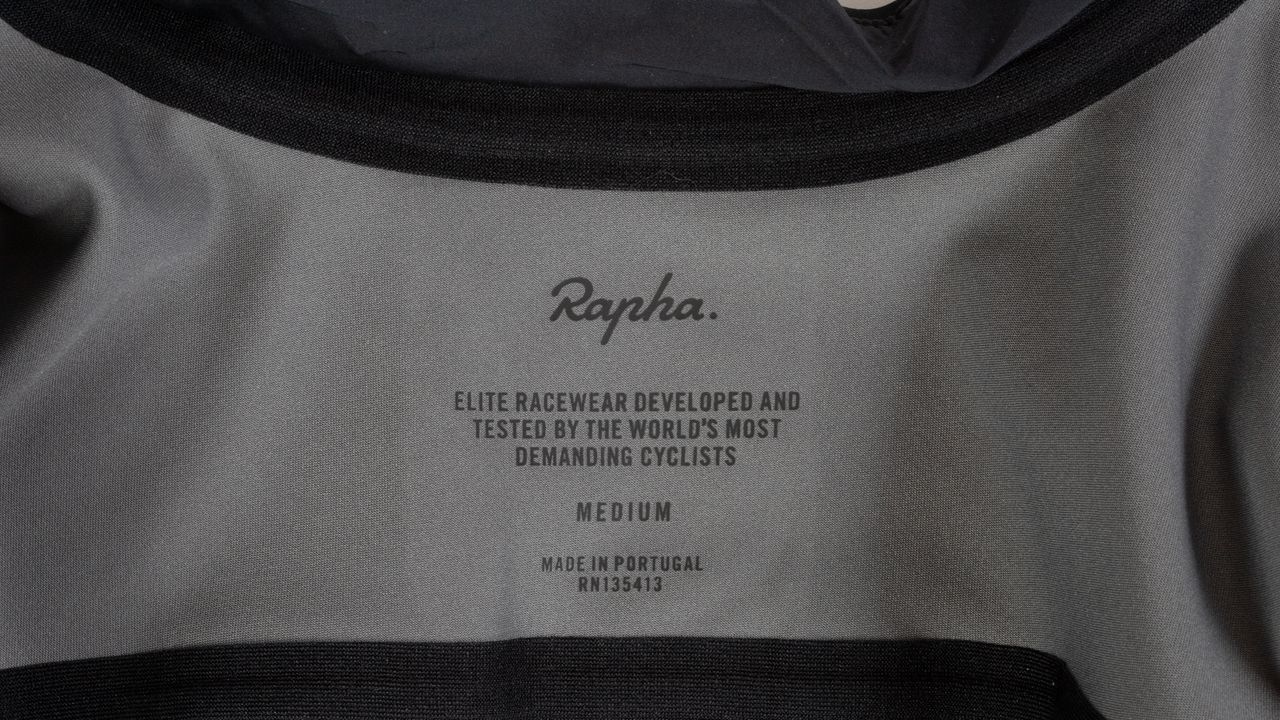 Rapha Pro Team Long Sleeve Gore-Tex Infinium Jersey size label